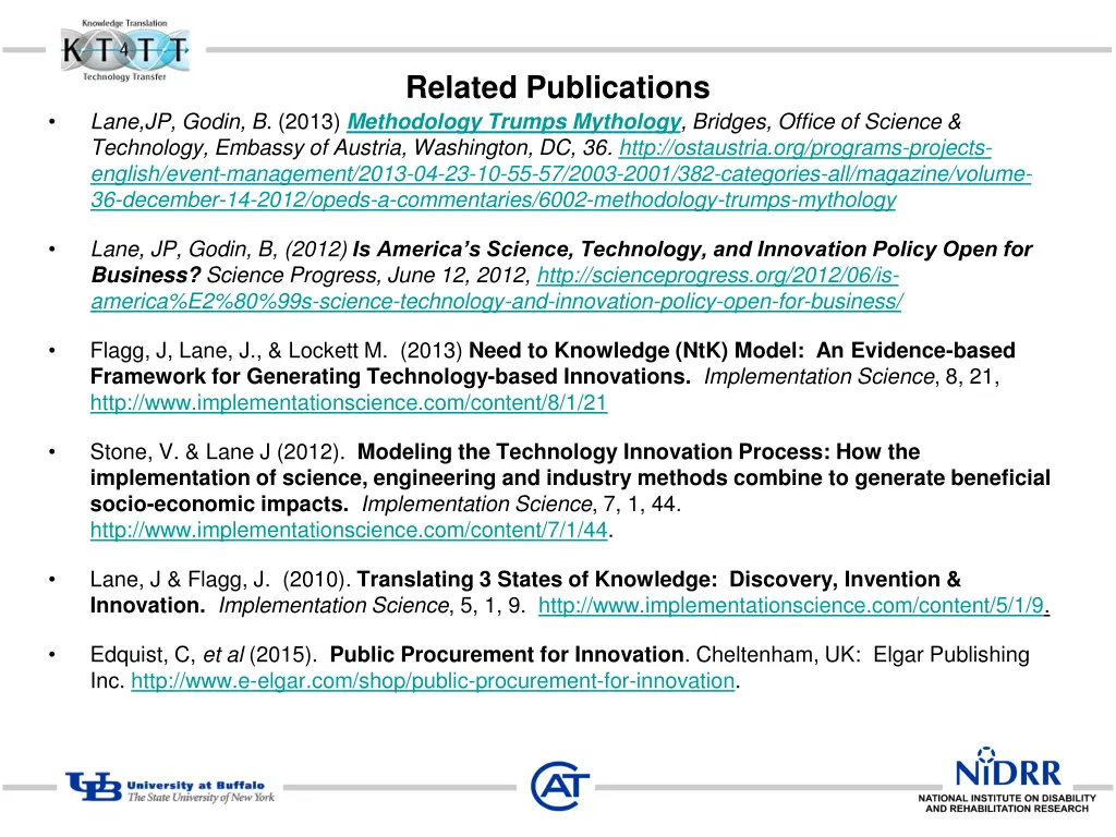 related publications