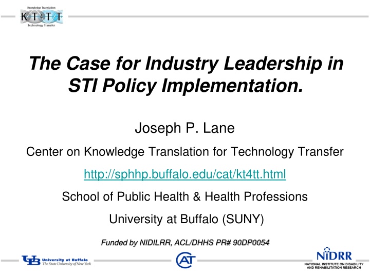 the case for industry leadership in sti policy