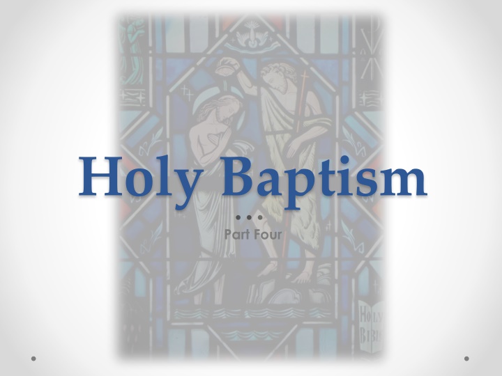 holy baptism