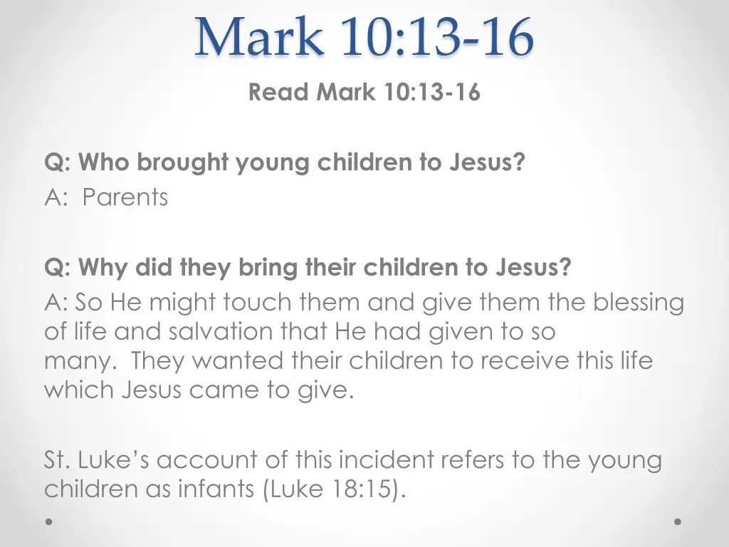 mark 10 13 16 read mark 10 13 16