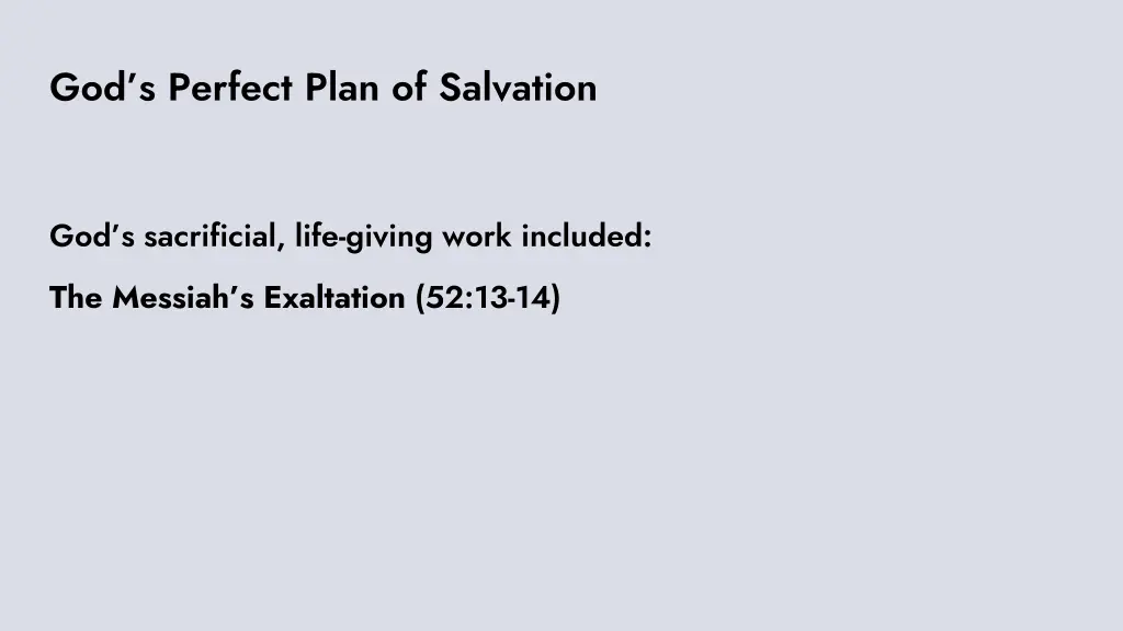 god s perfect plan of salvation 1