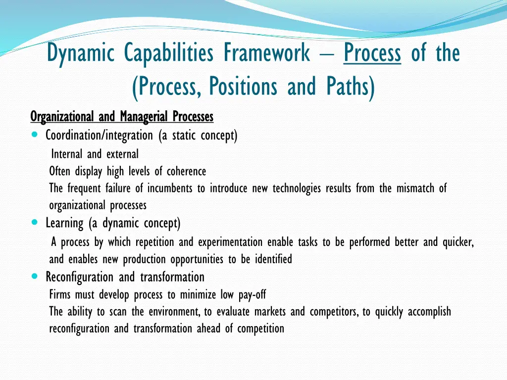 dynamic capabilities framework process