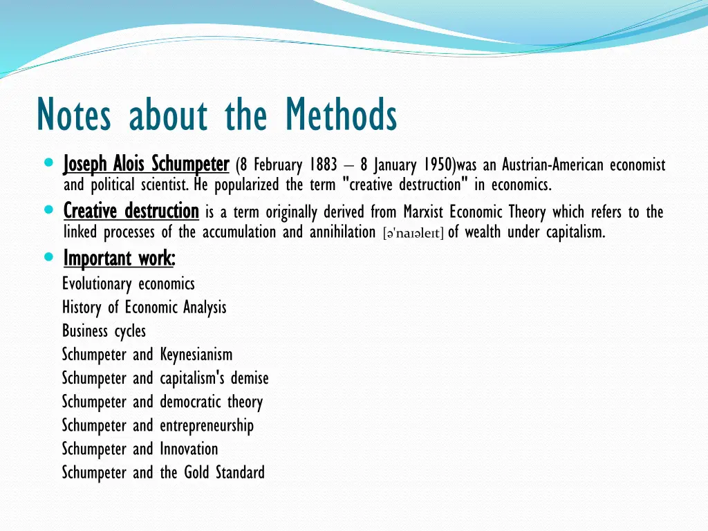 notes about the methods joseph joseph alois alois