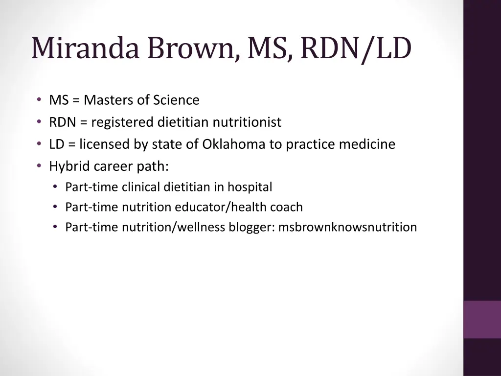 miranda brown ms rdn ld