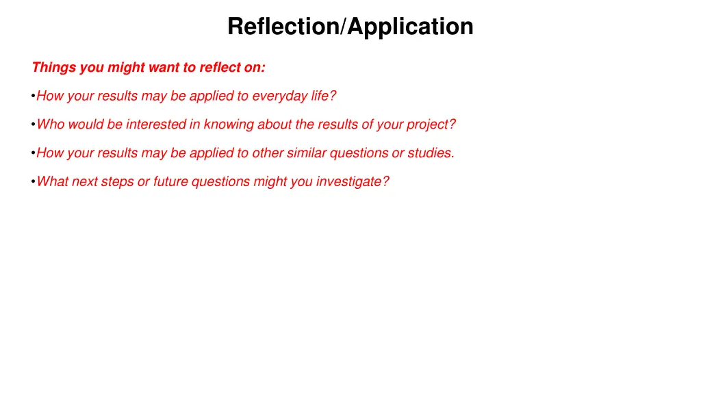 reflection application