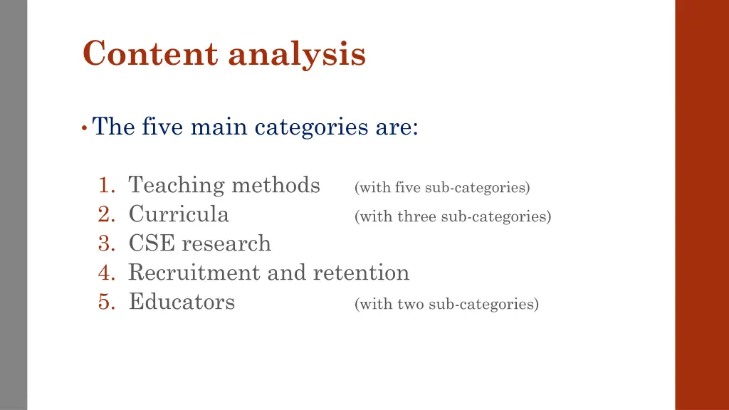 content analysis 1
