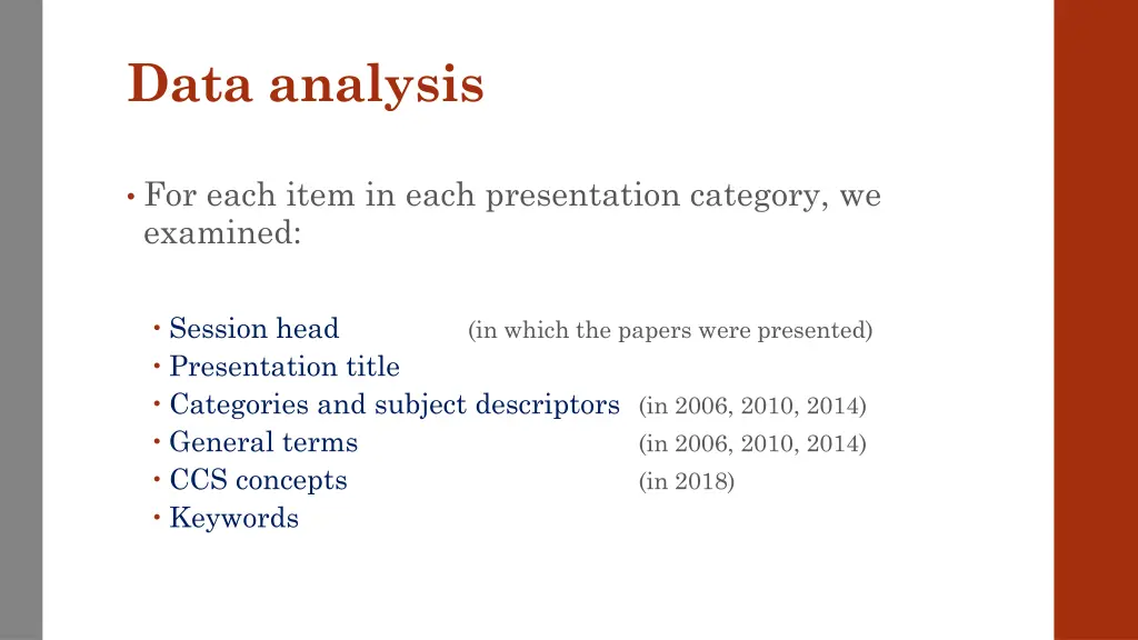 data analysis