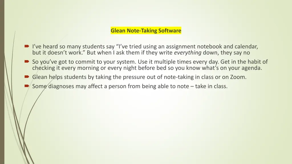 glean note taking software