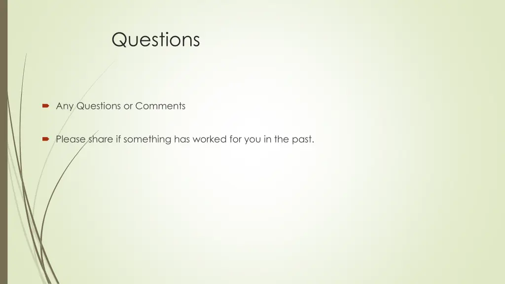 questions