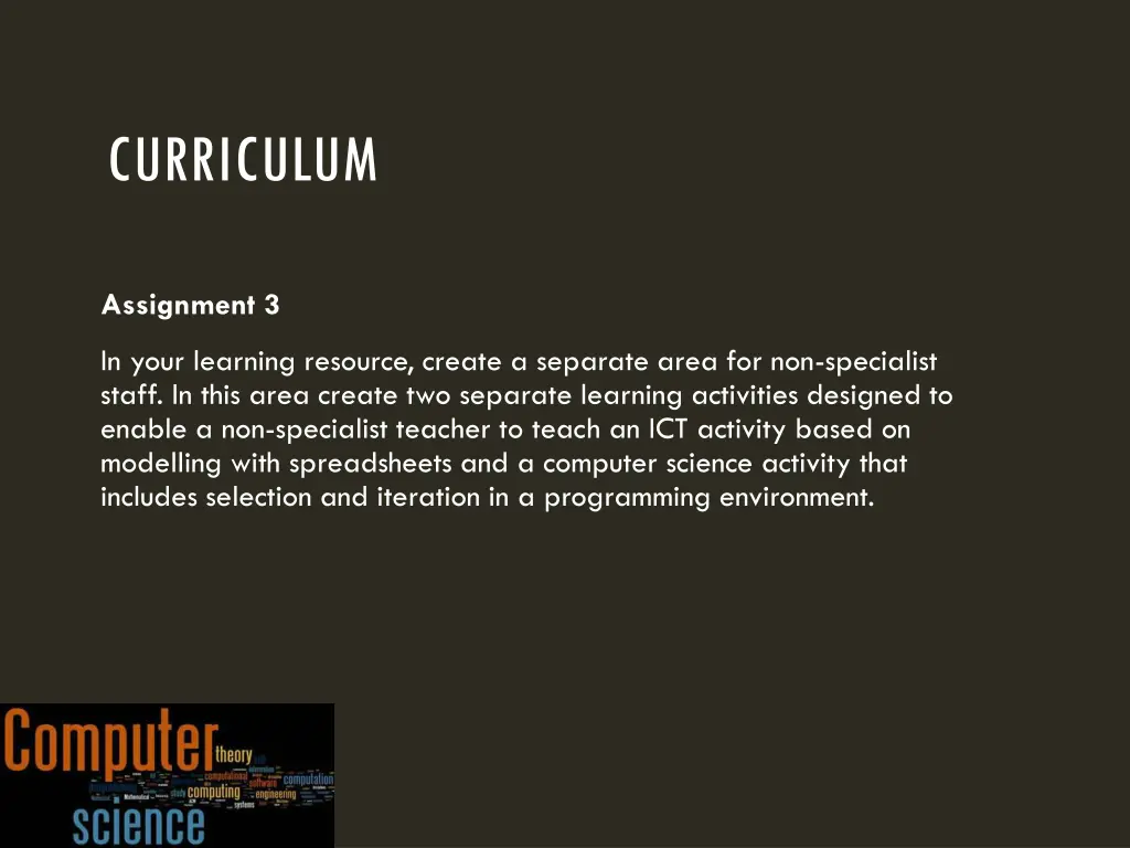 curriculum 3