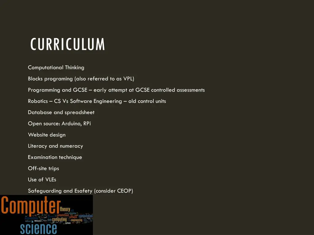 curriculum 6