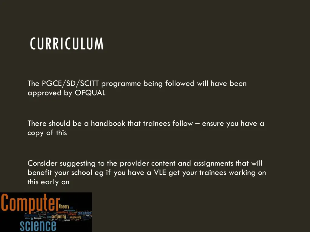curriculum