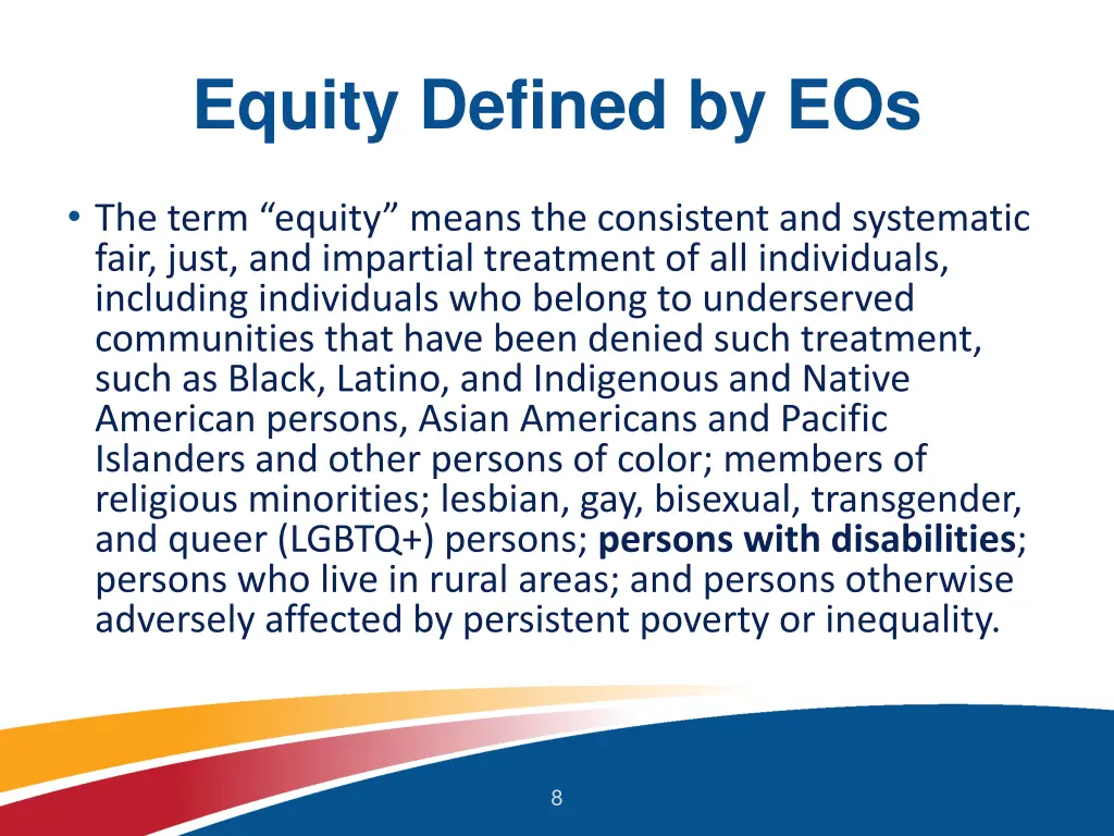 equity defined by eos