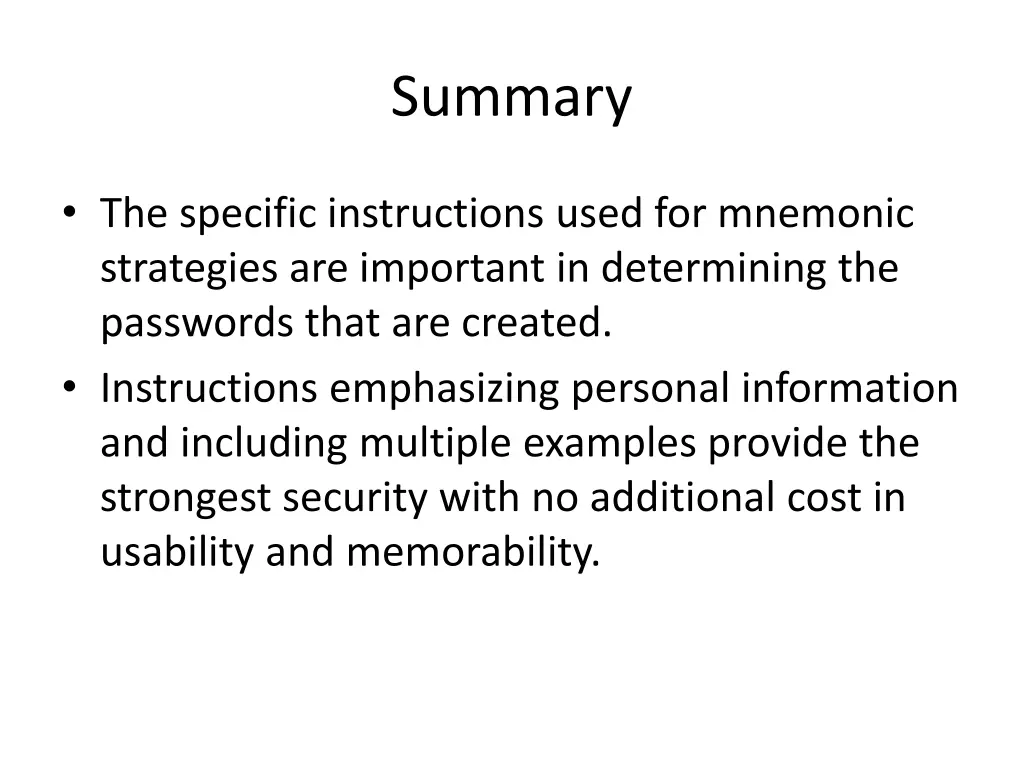 summary