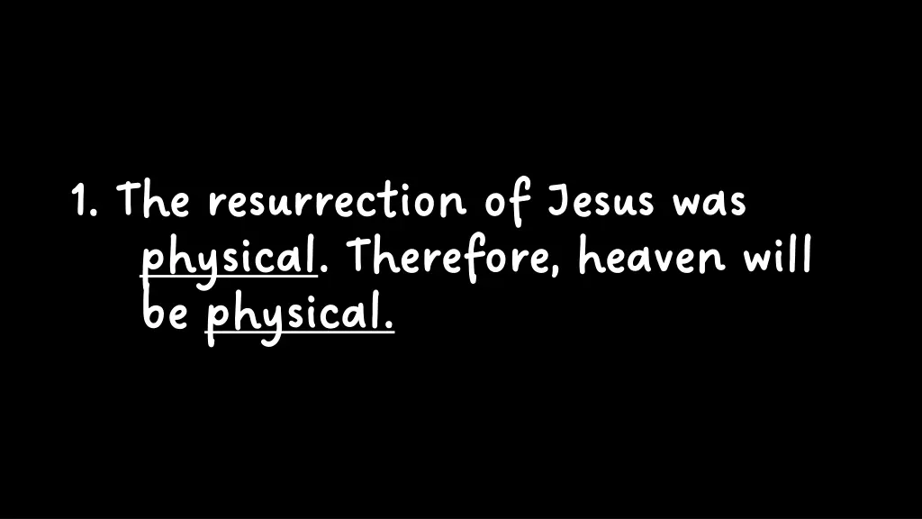 1 the resurrection of jesus