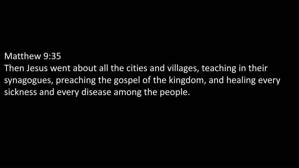 matthew 9 35 then jesus went about all the cities