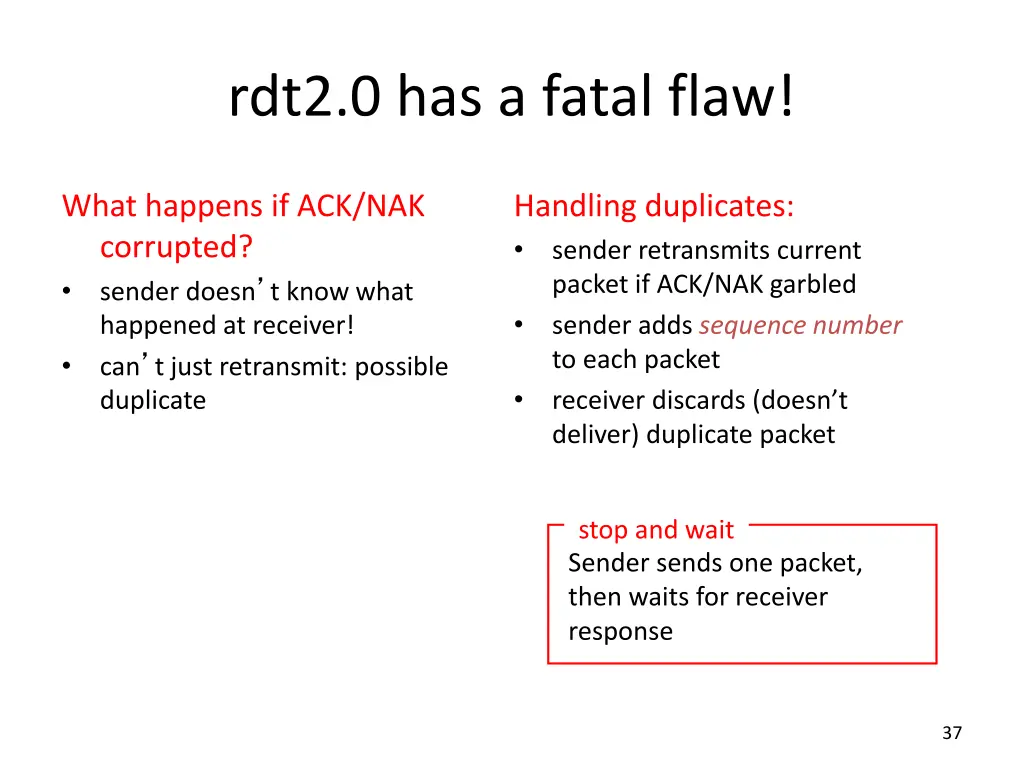 rdt2 0 has a fatal flaw