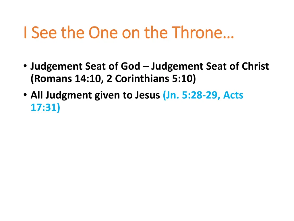 i see the one on the throne 1