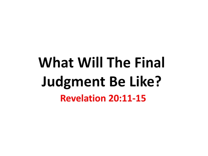 revelation 20 11 15