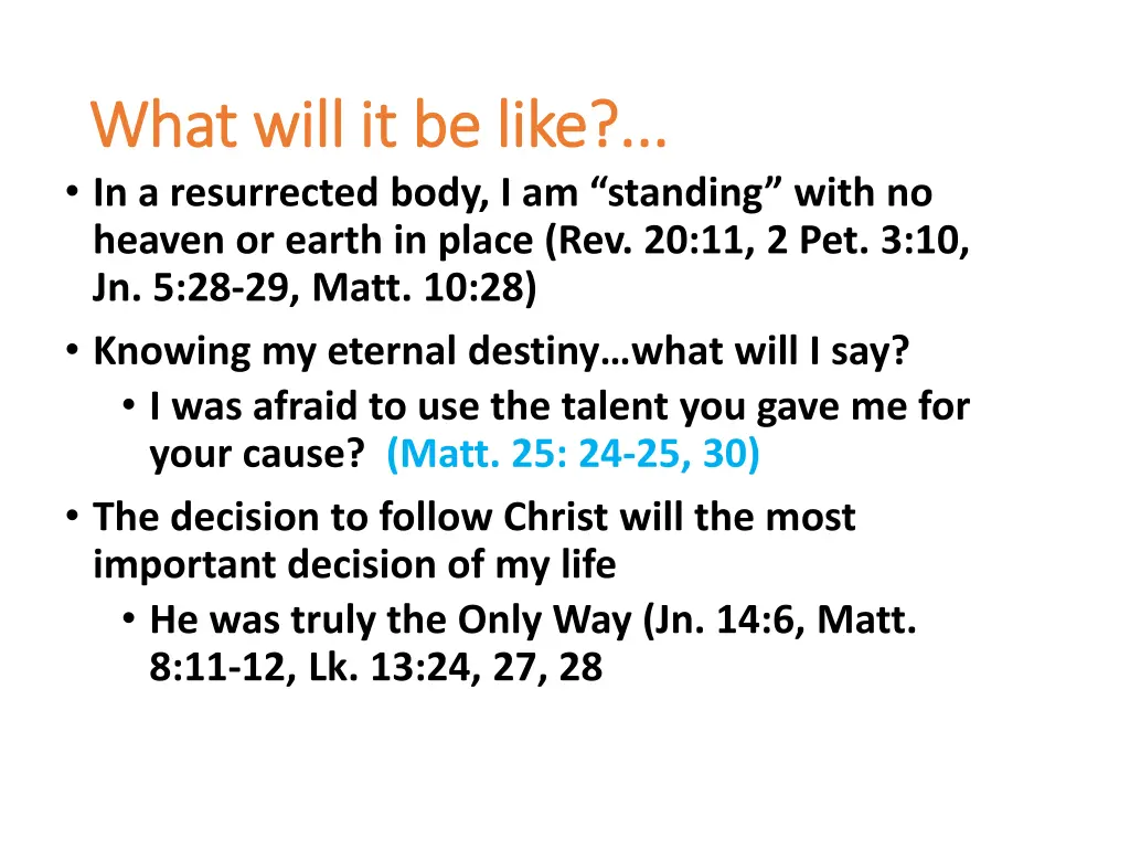 what will it be like what will it be like 1
