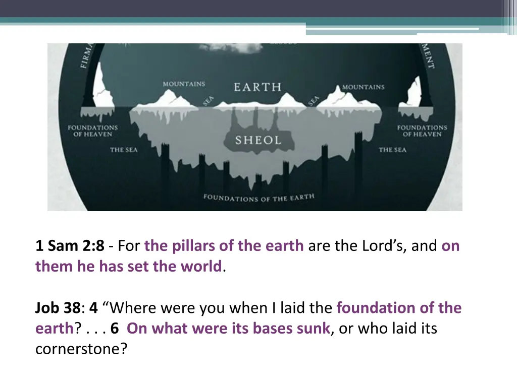 1 sam 2 8 for the pillars of the earth