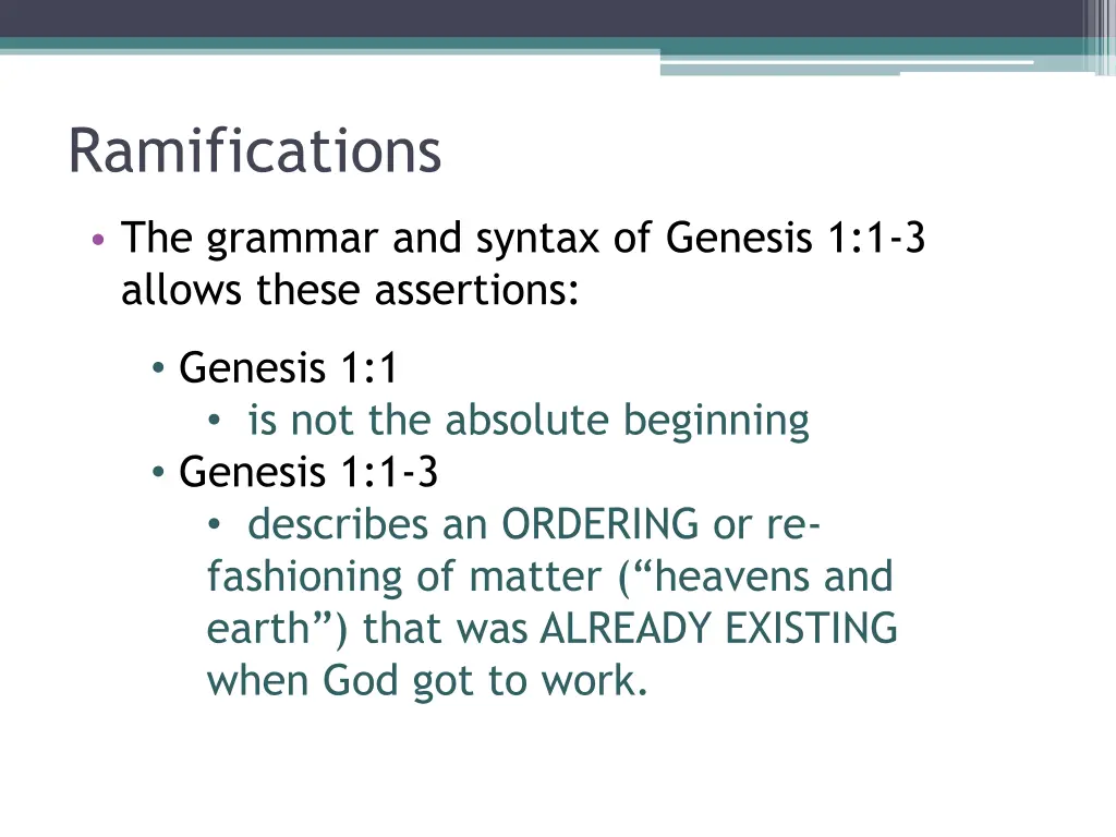 ramifications