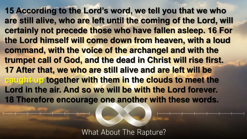 15 according to the lord s word we tell you that 1