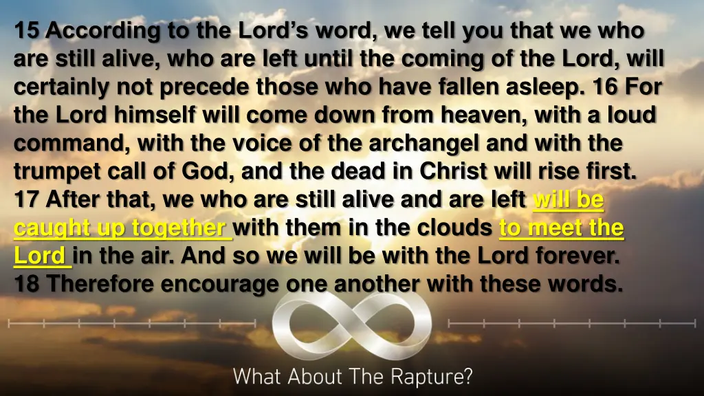 15 according to the lord s word we tell you that 3