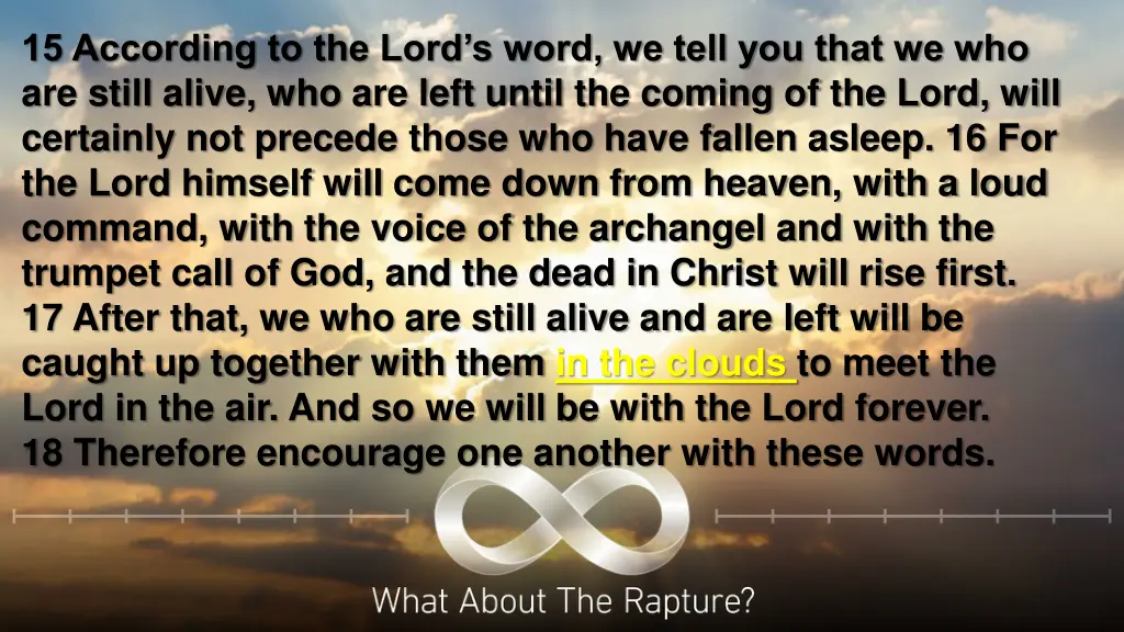 15 according to the lord s word we tell you that 4