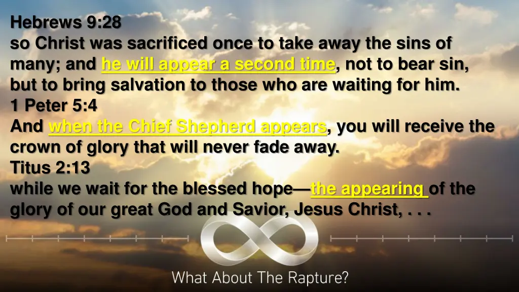 hebrews 9 28 so christ was sacrificed once