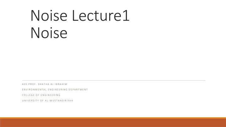 noise lecture1 noise