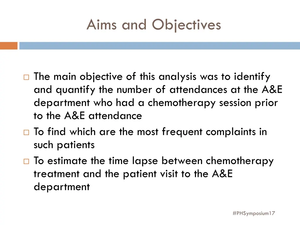 aims and objectives