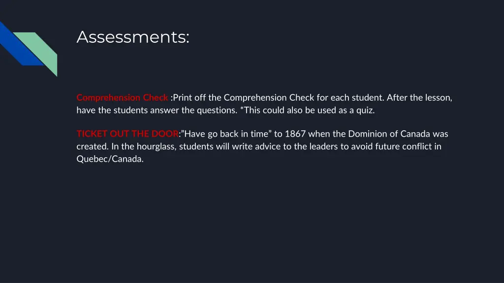 assessments 1