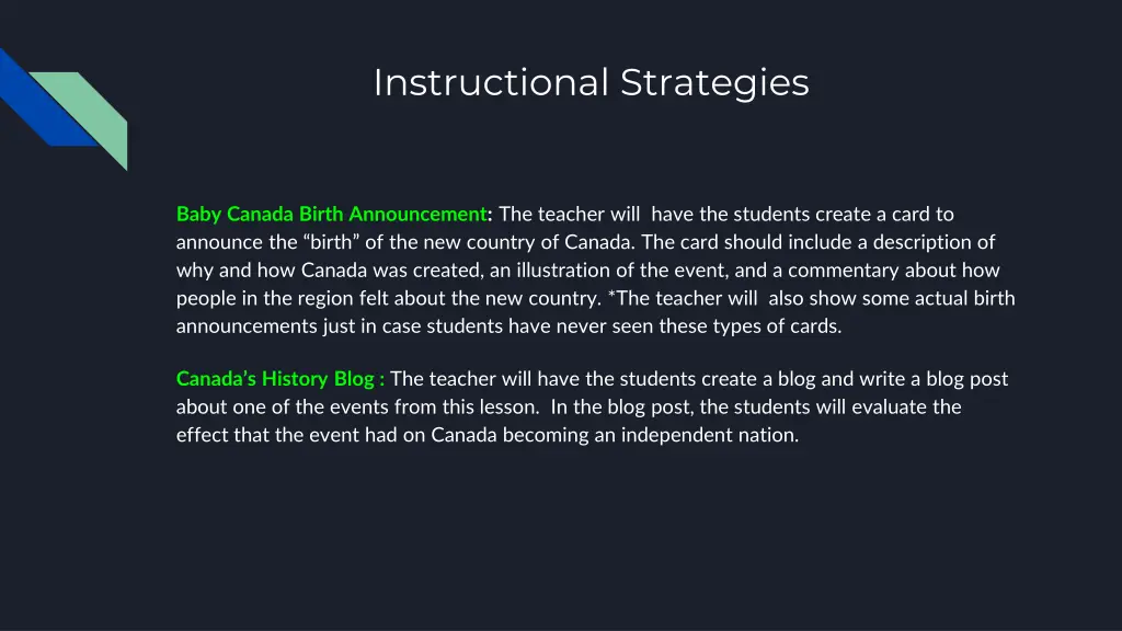instructional strategies 1