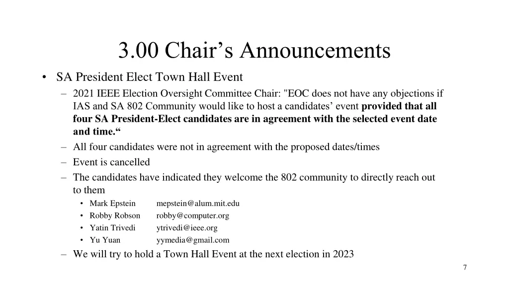 3 00 chair s announcements 2