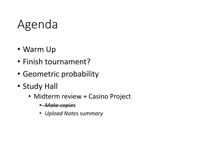 agenda