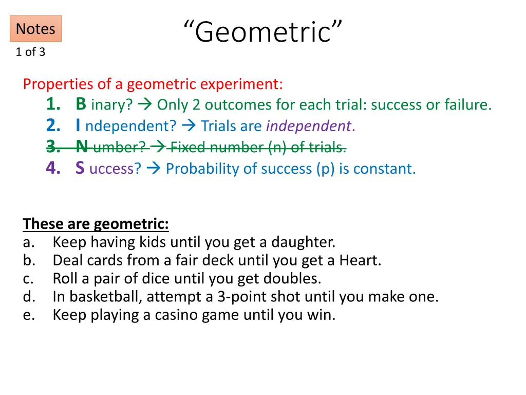 geometric