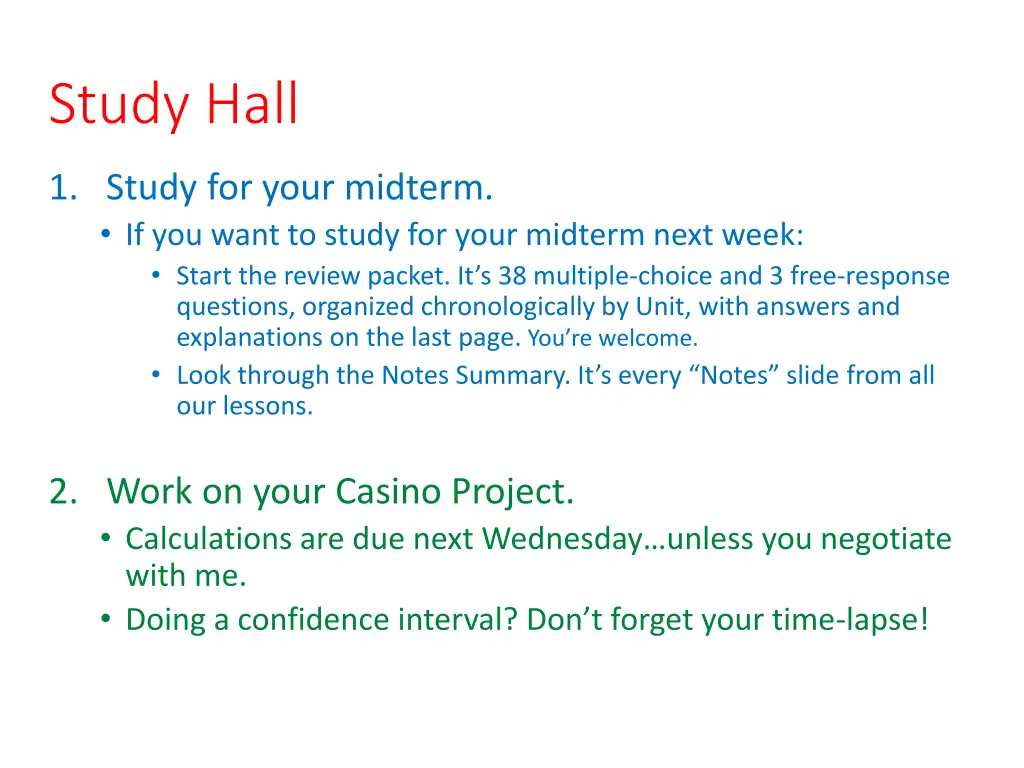 study hall