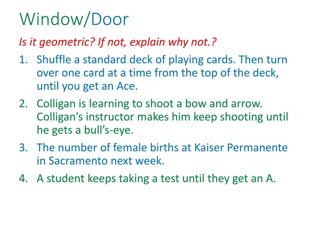 window door