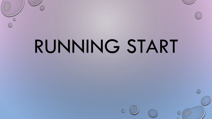 running start