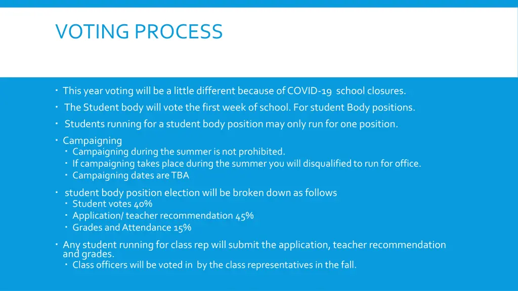 voting process