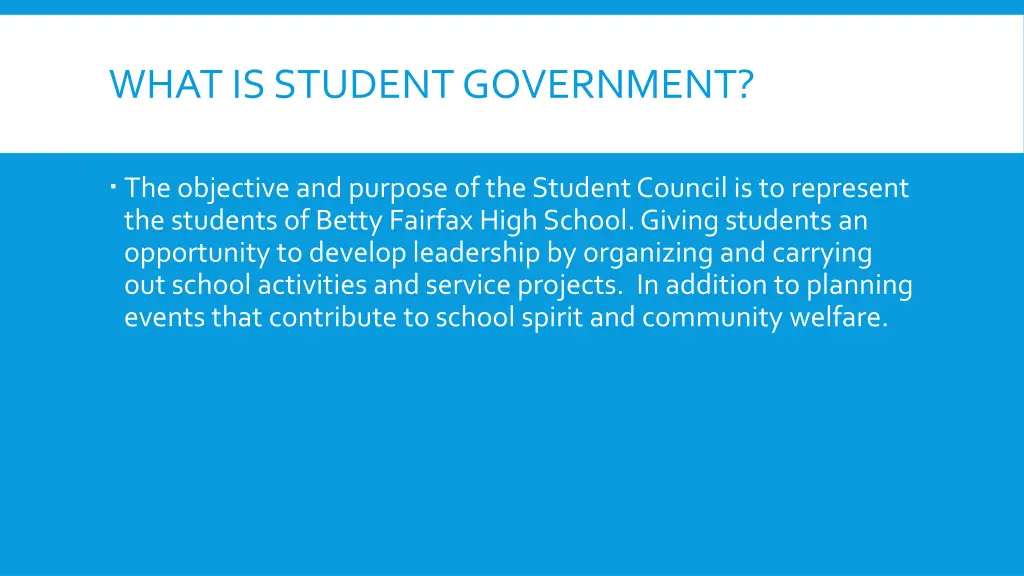 what is student government