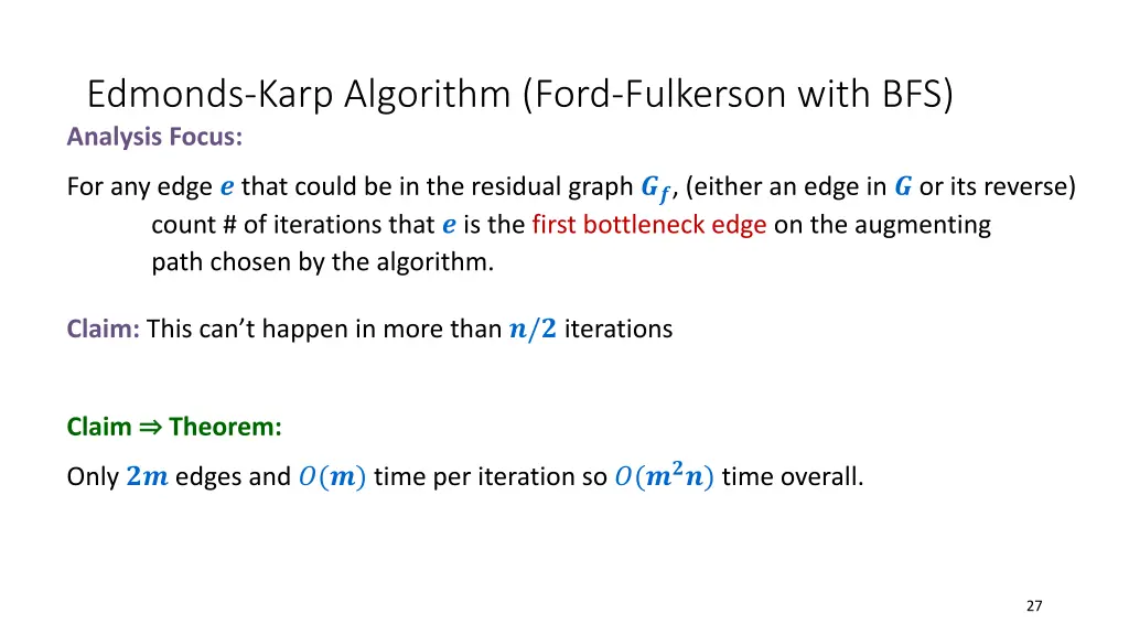 edmonds karp algorithm ford fulkerson with