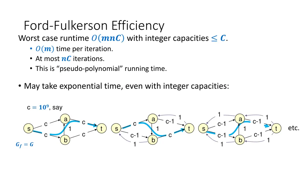 ford fulkerson efficiency