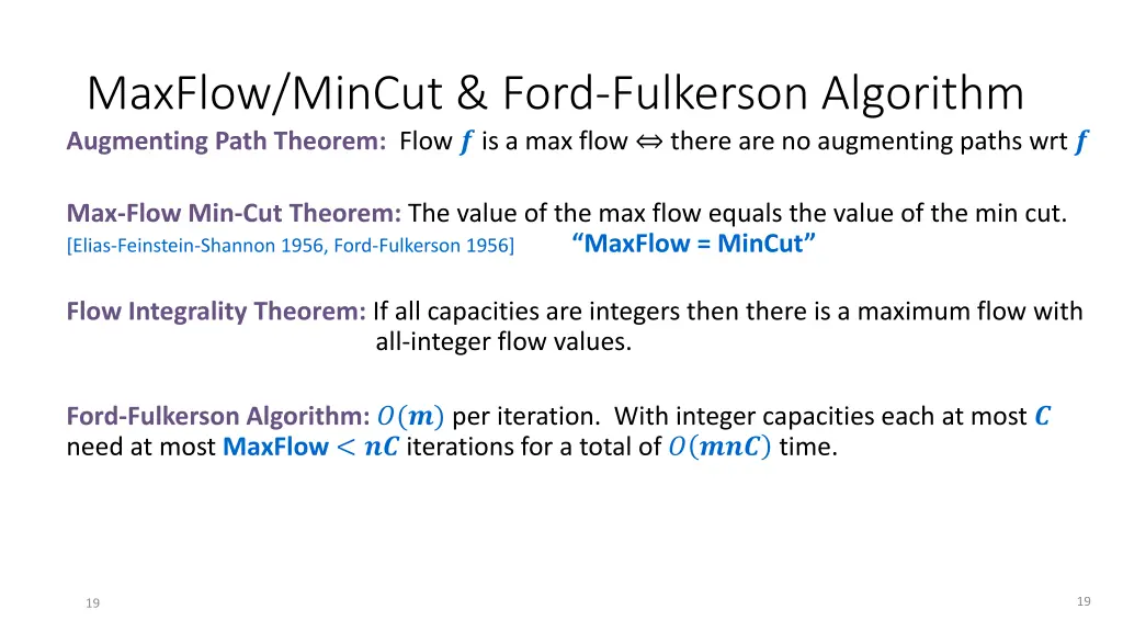 maxflow mincut ford fulkerson algorithm