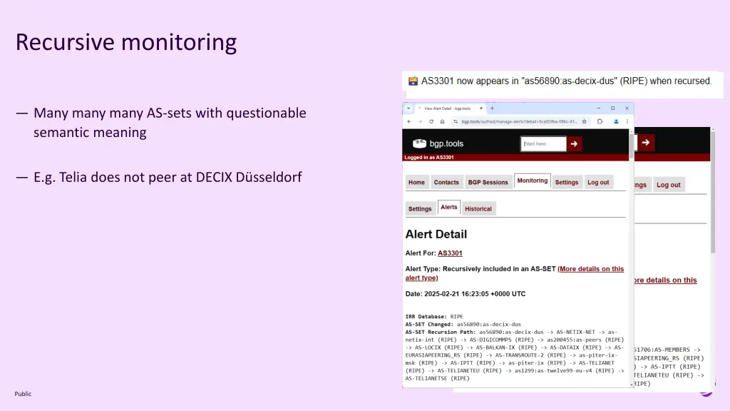 recursive monitoring