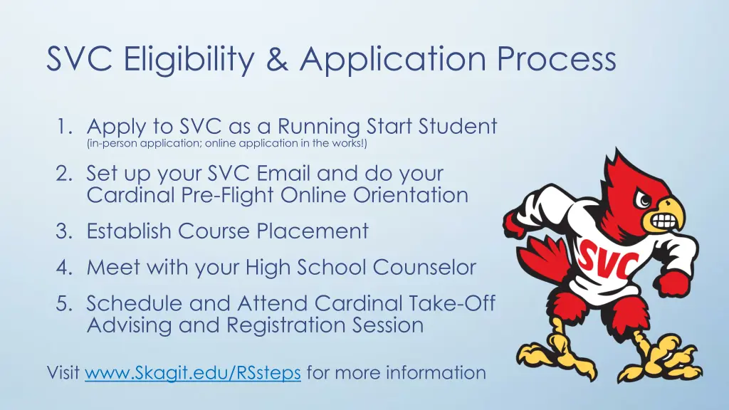 svc eligibility application process