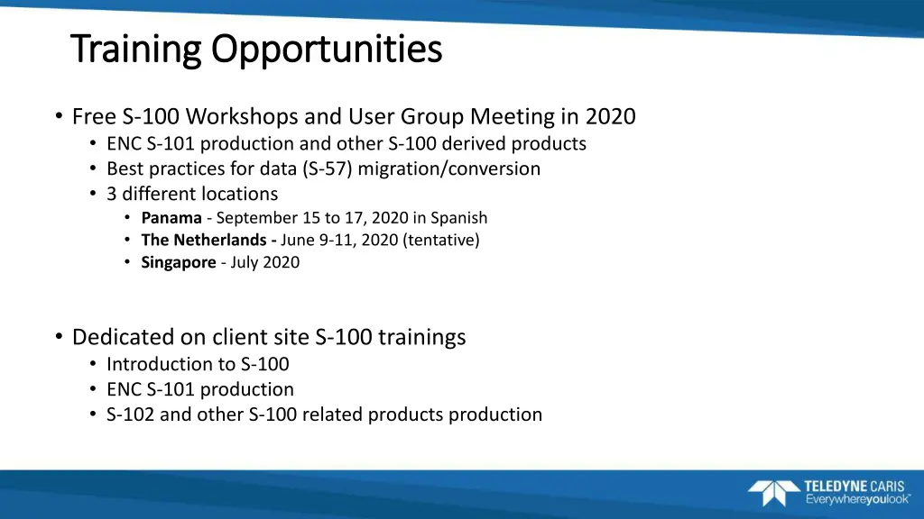training opportunities training opportunities