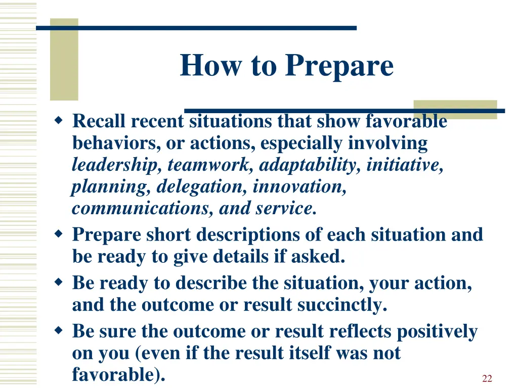 how to prepare