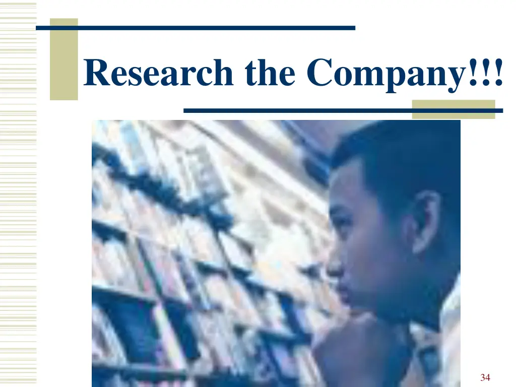 research the company 1